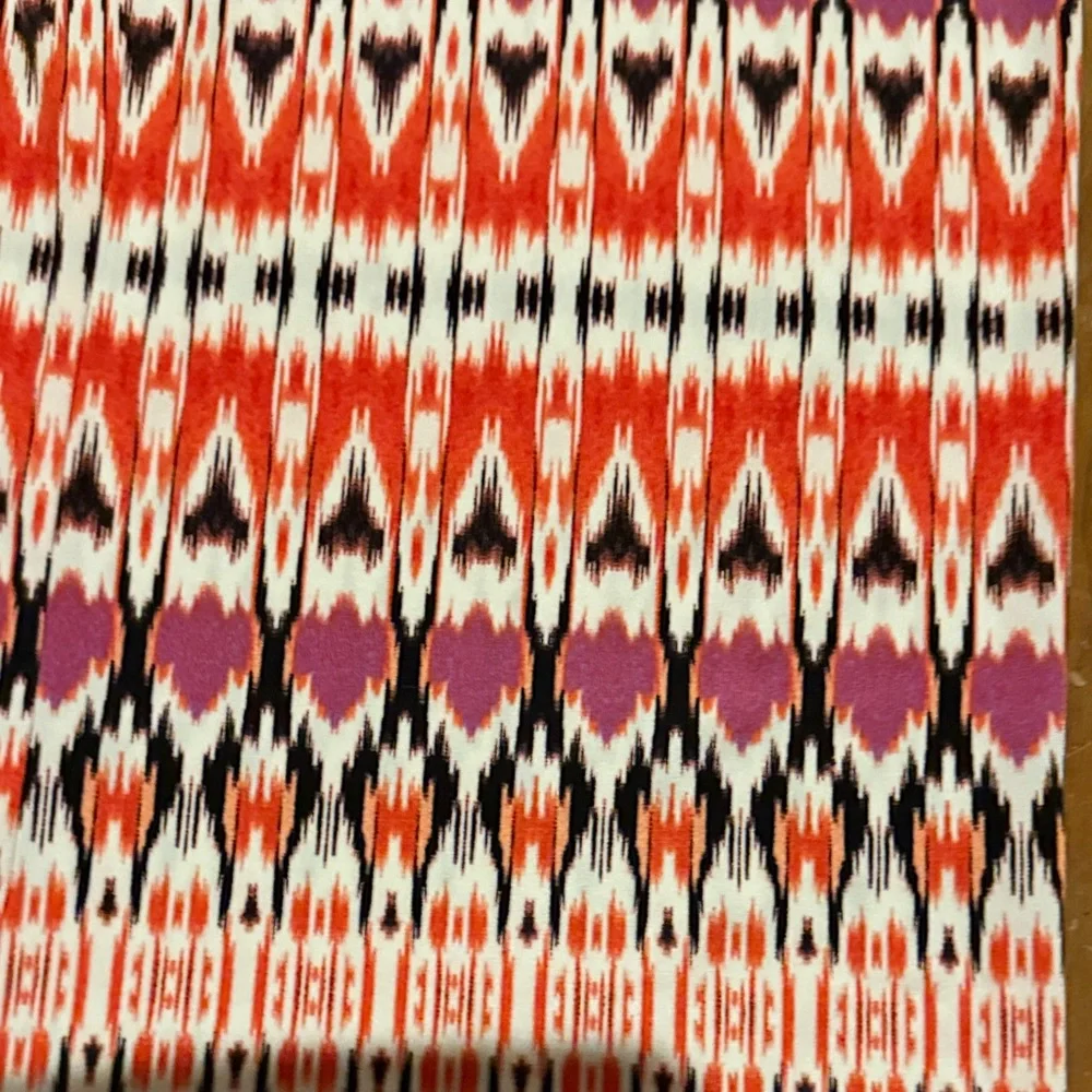 Boston Proper Red and Purple Patterned Pants - Picture 7 of 14